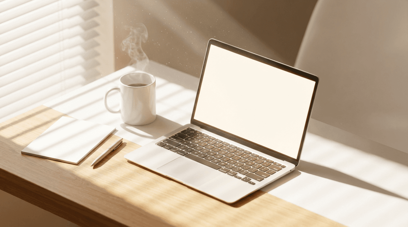 Curated job listings on laptop screen
